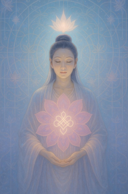 Quan Yin Himmlisches Gnadengitter (Hochfrequente Heilungsmatrix - Gnade/Mitgefühl)