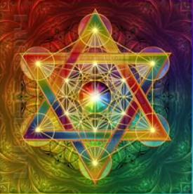 Magic Crystal 5D - Magic Light Technology - magisches Kristallsymbol + Merkaba