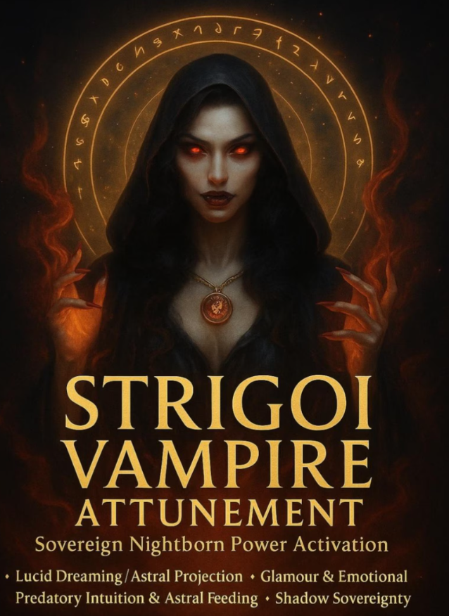 Einstimmung in STRIGOI VAMPIR 🧛🏿 –  Souveräne Nachtgeborene Aktivierung · Nächtliche Autorität · Prädatorische Präsenz