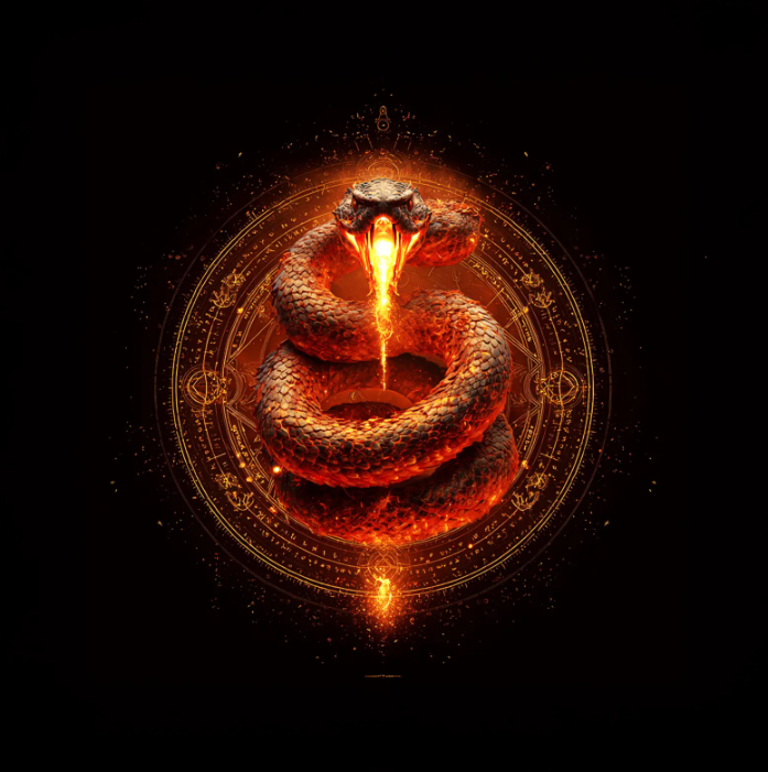 Kundalini-Aktivierungs-Einstimmung 🐍 - Schlangenfeuer des Erwachens und göttlicher Kraft (inkl. Geladenes Siegel • Manuskript • Audio-MP3)