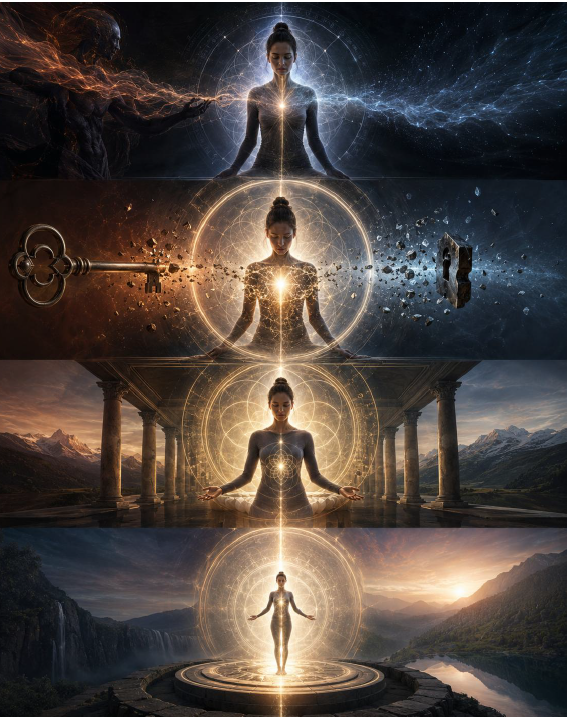 Sexual Imprint Dissolution Matrix (4 levels) - (Eine vierstufige energetische Architektur zur souveränen körperlichen Rückgewinnung - Sexuelle Prägungen/Traumata)