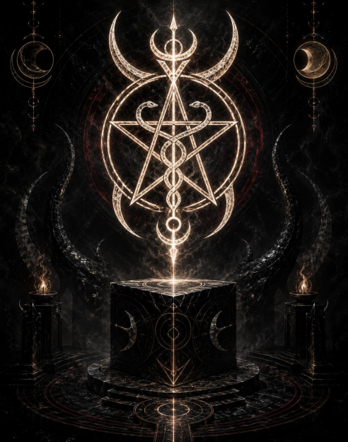 THE BAPHOMET EQUILIBRIUM CODEX (3 levels) - (Eine dreistufige dunkle Initiationsarchitektur souveräner Polarität - Integration der Ganzheit)