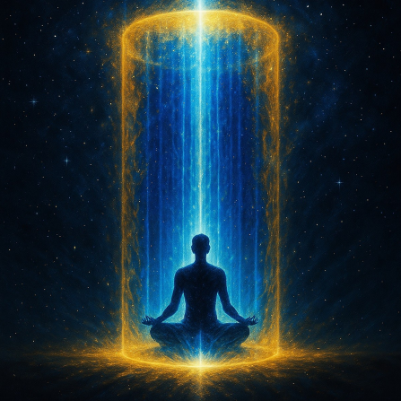 „Electric Blue Golden Cylinder Technique™“ (Es handelt sich um eine kraftvolle Methode, die wunderschöne Energiestrahlen von Erzengel Michael kombiniert, um die spirituelle Hygiene zu fördern. Sie wirkt wie ein schützender Zylinder)