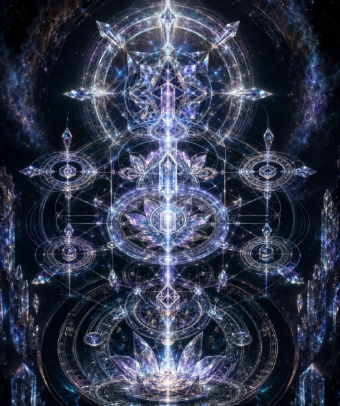 THE LIFE-FLOW CRYSTALLISATION SYSTEM (Energetische Modalität zur verkörperten Manifestation, bewussten Stabilisierung greifbaren Lichts - Wandelt Entwicklung in Fortschritt, Wohlstand und Vitalität um - Brücke Transformation Energie und Materie)