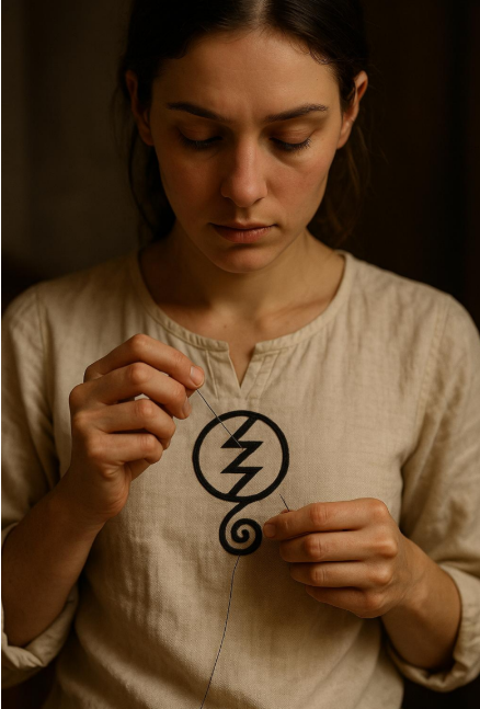 Seal Thread Imprint Ritual (The art of weaving intentions into fabrics/clothing becomes manifestation)