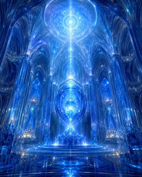 THE CELESTIAL COBALT INFINITY CHAMBER (4 levels) - (Du wirst dein eigener Wächter, immun gegen Täuschung - Der Trickster als alchemistischer Torwächter - Enthüllung von Schatten, zum Zusammenbruch von Illusionen und zur Beherrschung von Schwellen)