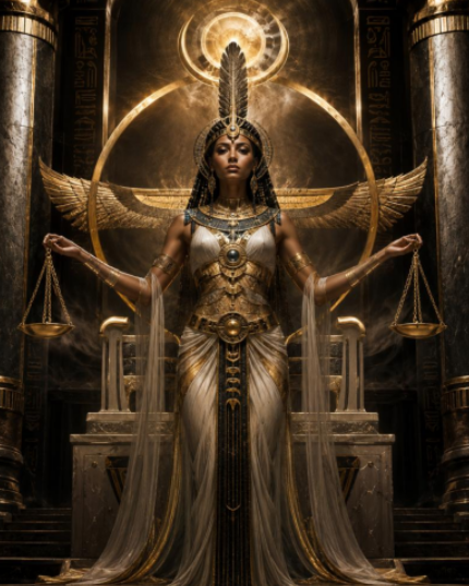 MA’AT SACRED FORCE ALIGNMENT SYSTEM (Kraft wird heilig, wenn sie sich in der richtigen Reihenfolge bewegt. Ägyptische okkulte Architektur für göttliche Ordnung, heiliges Gleichgewicht und die richtige Richtung magischer Kraft)