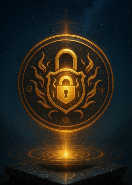 WÄCHTERSCHLOSS-TALISMAN (Meisterhaft gefertigtes energetisches System, das Ihre Besitztümer, Ihr Eigentum und Ihre materiellen Besitztümer mit einem unzerbrechlichen magischen Siegel umschließt)