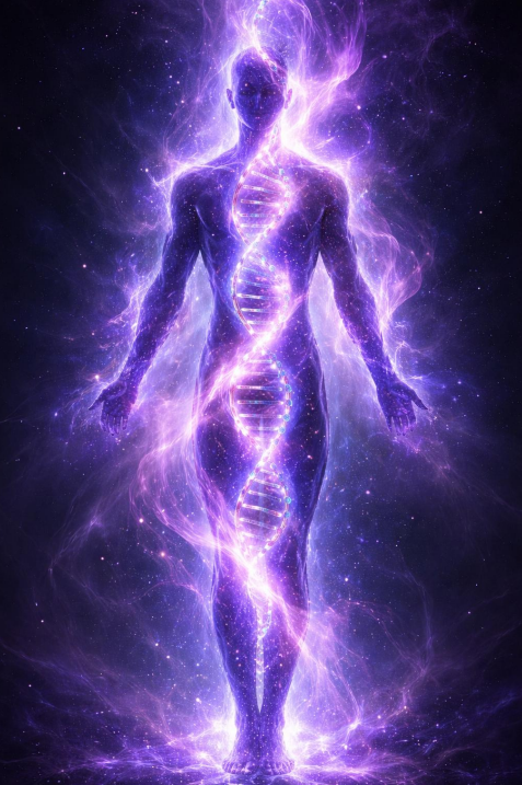 VIOLET FLAME DNA ASCENSION WAVE (Eine dreistufige energetische Modalität zur genetischen Transmutation, zellulären Lichtaktivierung und Ahnenbefreiung)