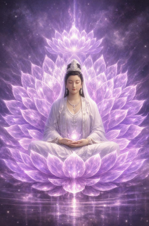 THE 108-PETAL KUAN YIN VIOLET MANTRA SYSTEM (Eine 5-stufige Mantra-Fusions-Energiemethode zur mitfühlenden Reinigung und heiligen Transformation)