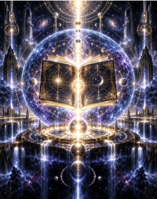 COSMIC SOURCE LIGHT CODEX (Quelllicht nicht bloß als Strahlglanz, der von irgendwo jenseits herabkommt, sondern als Intelligenz, die sich durch Leuchtkraft, Kohärenz manifestiert - Wiederverbindung Energiefeldes mit lebendigen Licht)