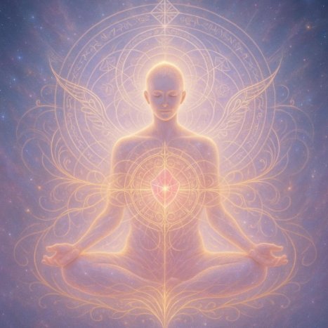 Aktivierungskern der himmlischen Seligkeit (Seelenverbindung Glückseligkeit/Traurigkeit an der Wurzel auflösen)