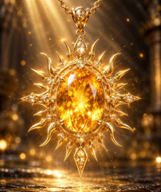 ETHEREAL CITRINE SOLAR AMULET (Nicht-physisches Amulettsystem, das auf der traditionellen Verbindung des Citrins mit solarer Vitalität, Wohlstand, Fülle, Ermächtigung, Manifestation und Erleuchtung basiert)