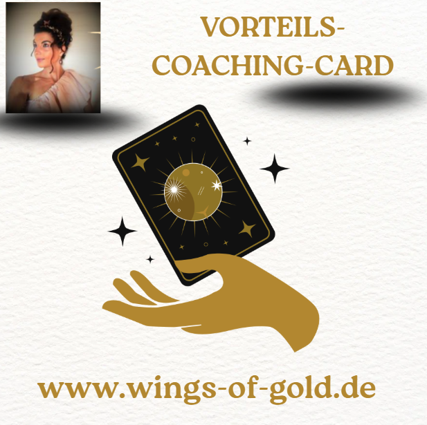 "WINGS OF GOLD" - COACHING-VORTEILS-CARD - 5 VARIANTEN