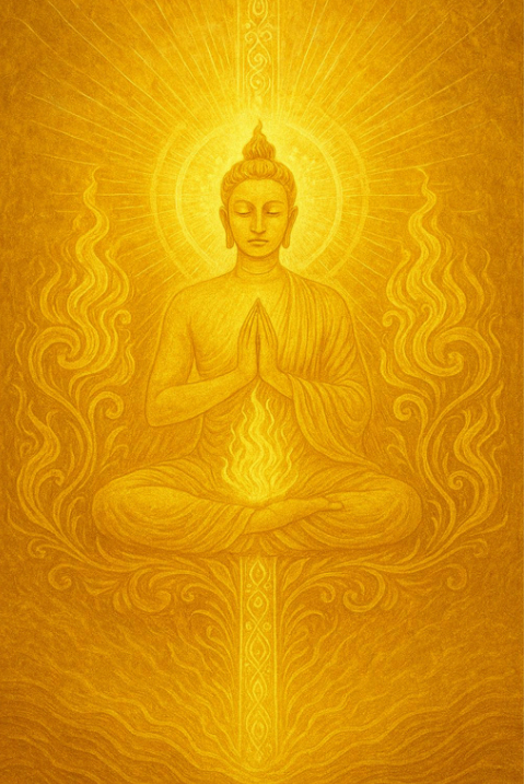 Goldener Dharma-Reiniger (Richtet Handlungen am reinen Quellgesetz aus und löst karmische Verzerrungen auf)