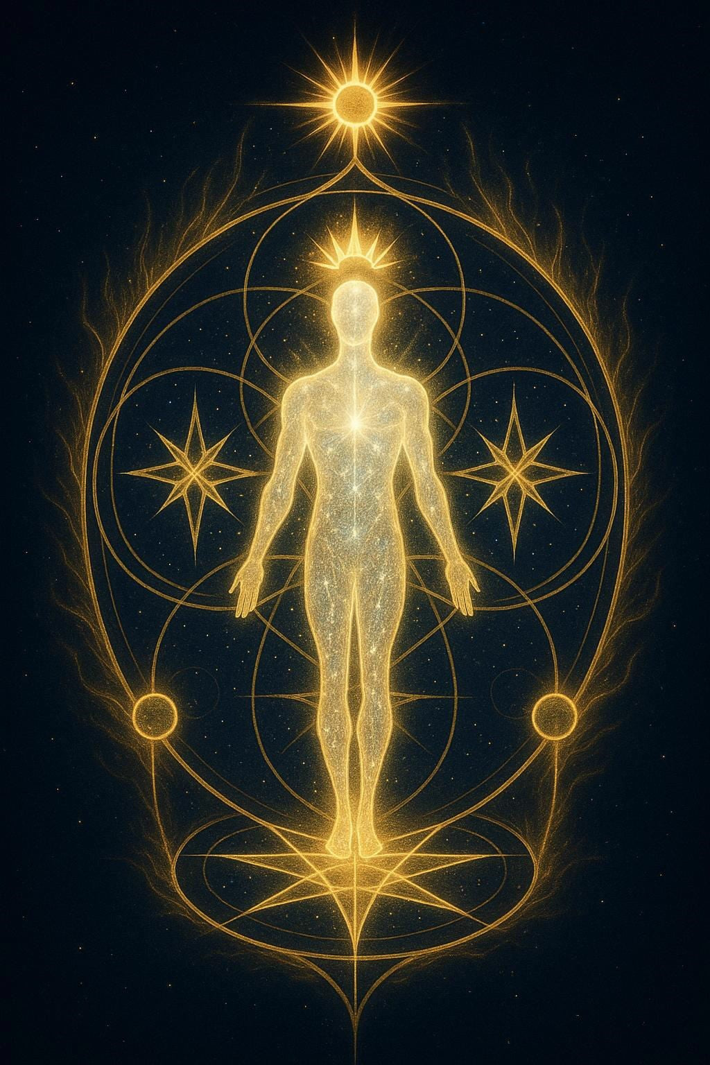 Lichtgeborener souveräner Kern (Installation Licht-Energie-Körper!)