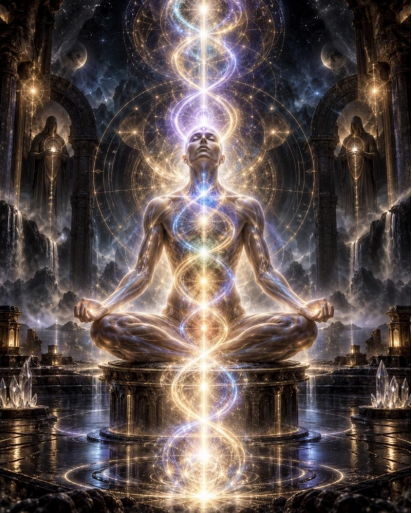 INFINITY HELIX LIGHTBODY SYSTEM - (Spirale → Integration → Erneuerung → Erweiterung → Höhere Spirale, Die endlose Spirale der spirituellen Erneuerung, energetischen Erweiterung und Lichtkörper-Integration)