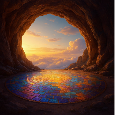 Mosaic Of Life Technique™ (Es dient als spiritueller Kompass und weckt zudem die Neugier - Sie hilft dir, Orientierung zu finden, und verschafft Klarheit darüber, welchen Weg du einschlagen sollst)
