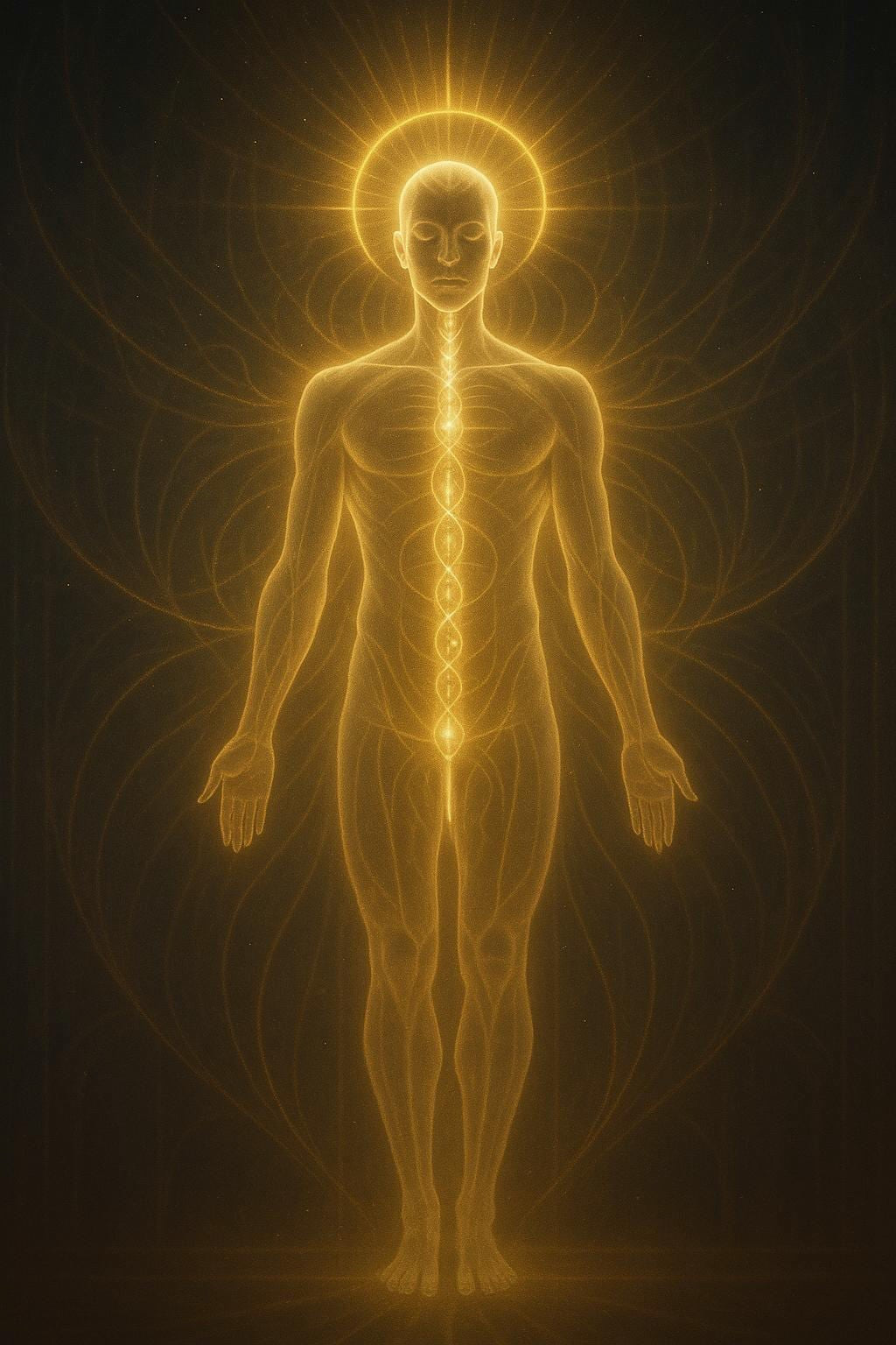 Gitter zur Neukalibrierung des Rückenmarkslichts (Energetischer Bauplan Wirbelsäule)